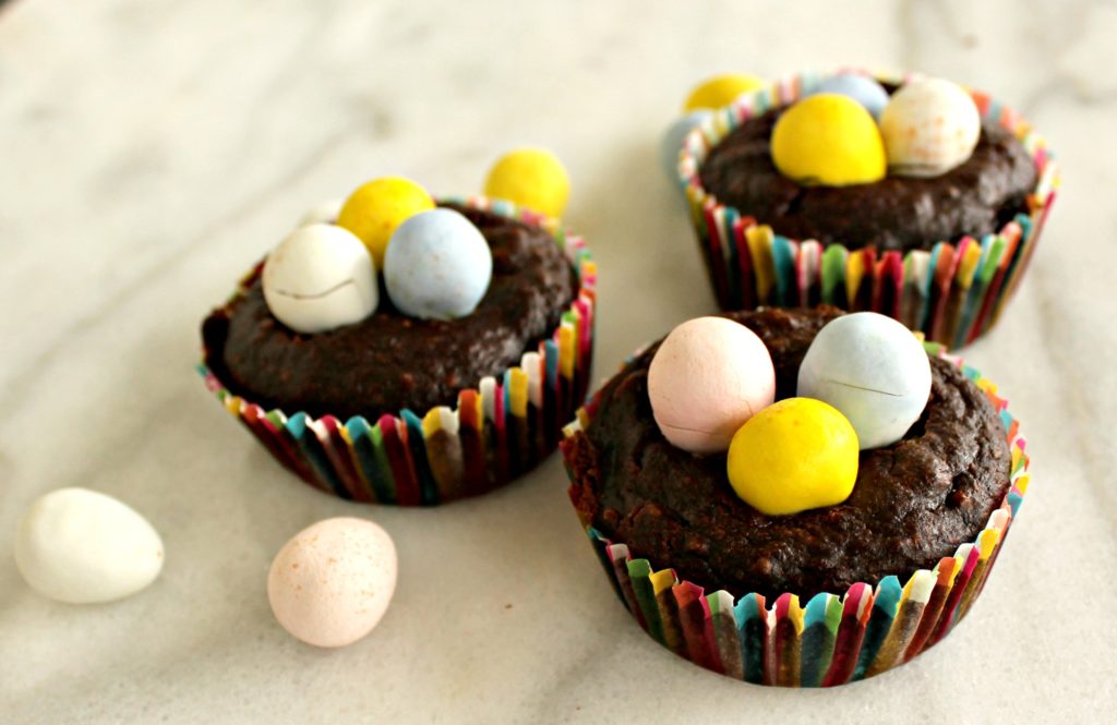 easter egg brownies